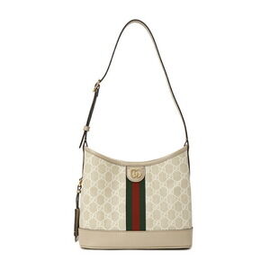 Gucci Ophidia GG shoulder bag beige white GG Supreme leather trim